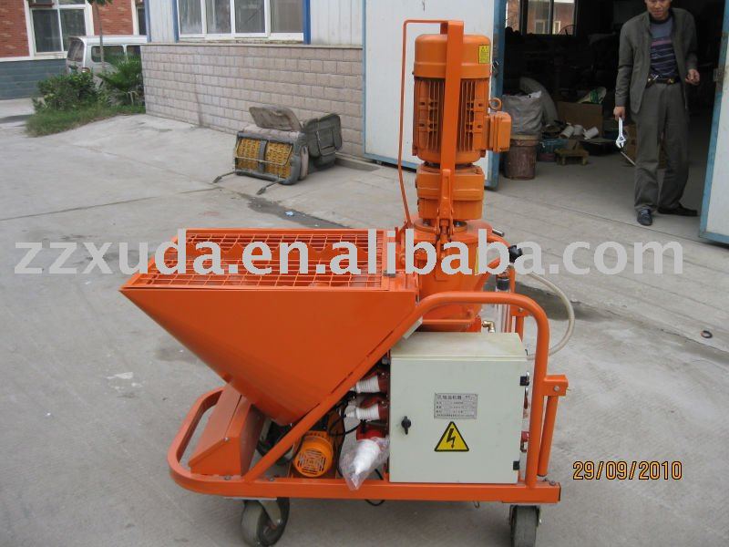 Continuous mixer/pump for projection plasters