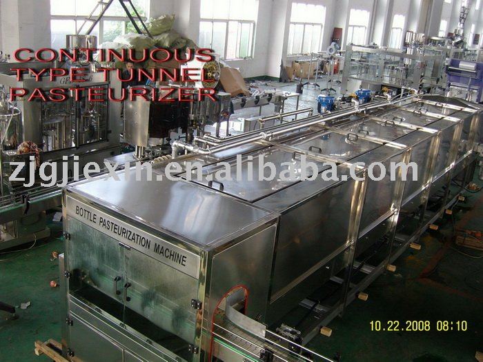 Continuous type tunnel pasteurizer