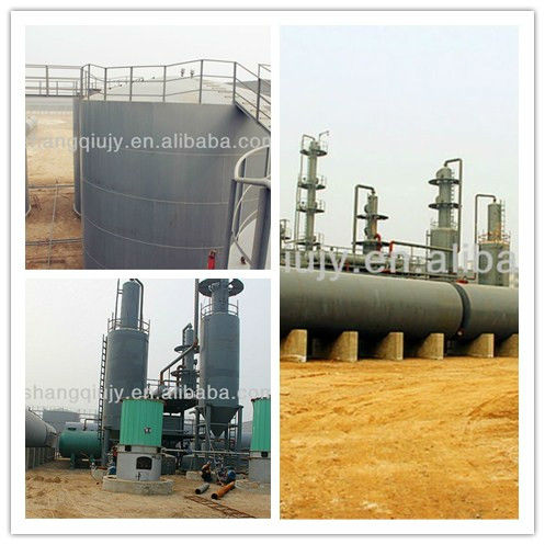 continuous used oil recycling to diesel/gosaline distillation machine