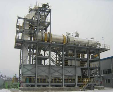 Continuous waste tyre oil refining plant