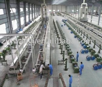 copper coating machine line