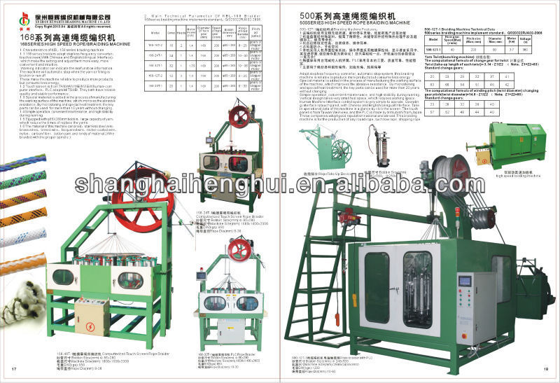 cord braider machinery