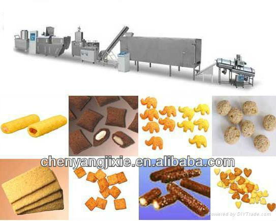 core filling small snacks making machine/snack manufacturing machine/snack machine+86 18764463050