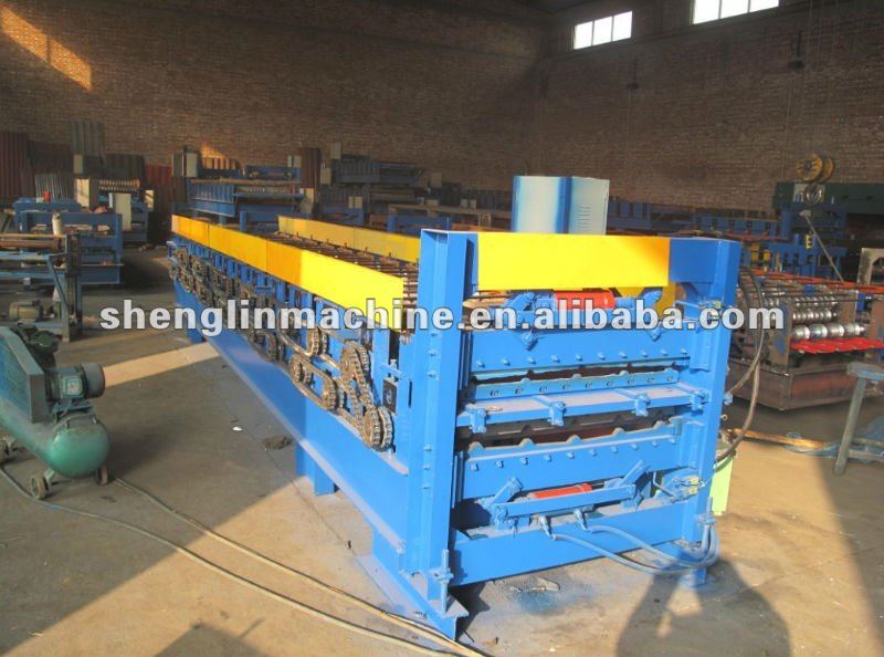 corrugated and trapezoidal double roll forming machine