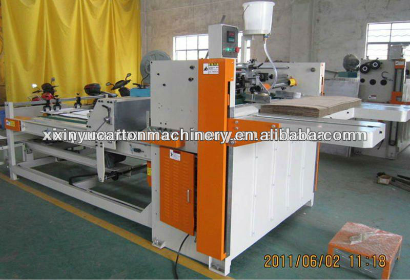 corrugated box gluing machine for outer packing machine