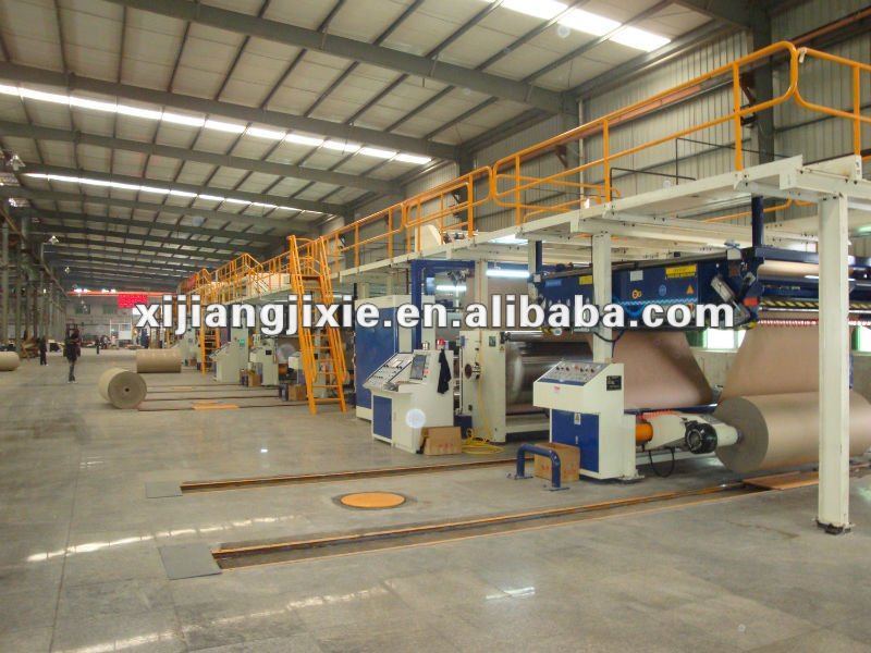 Corrugated cardboard production line 3,5,7,Layer glue machine