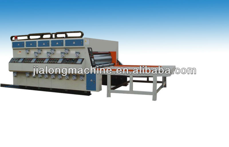 corrugated paperboard flexo ink printing die-cutting and carton machine