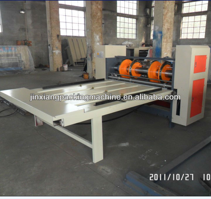 Corrugated paperboard paper-partitioning, line-pressing,corner-cutting & slotting machine