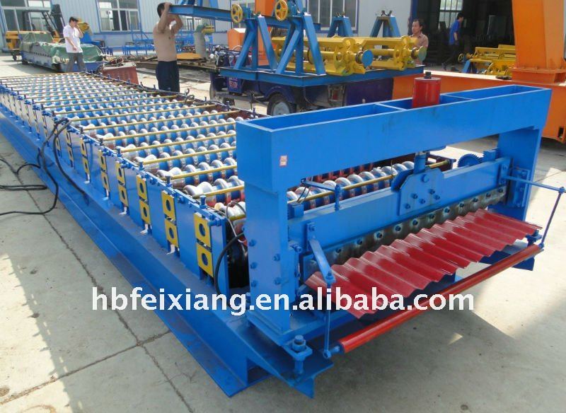 Corrugated roofing sheet roll forming machine