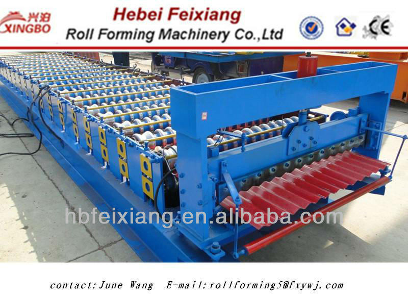 corrugated steel roof forming machine