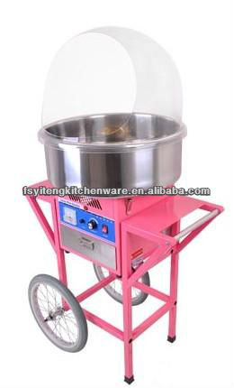 Cotton Candy Machine With Cart And Plastic Bubble