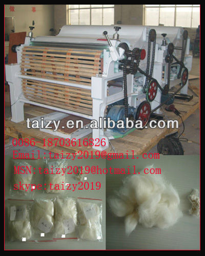 cotton waste recycling machine/cotton waste opening and tearing machine