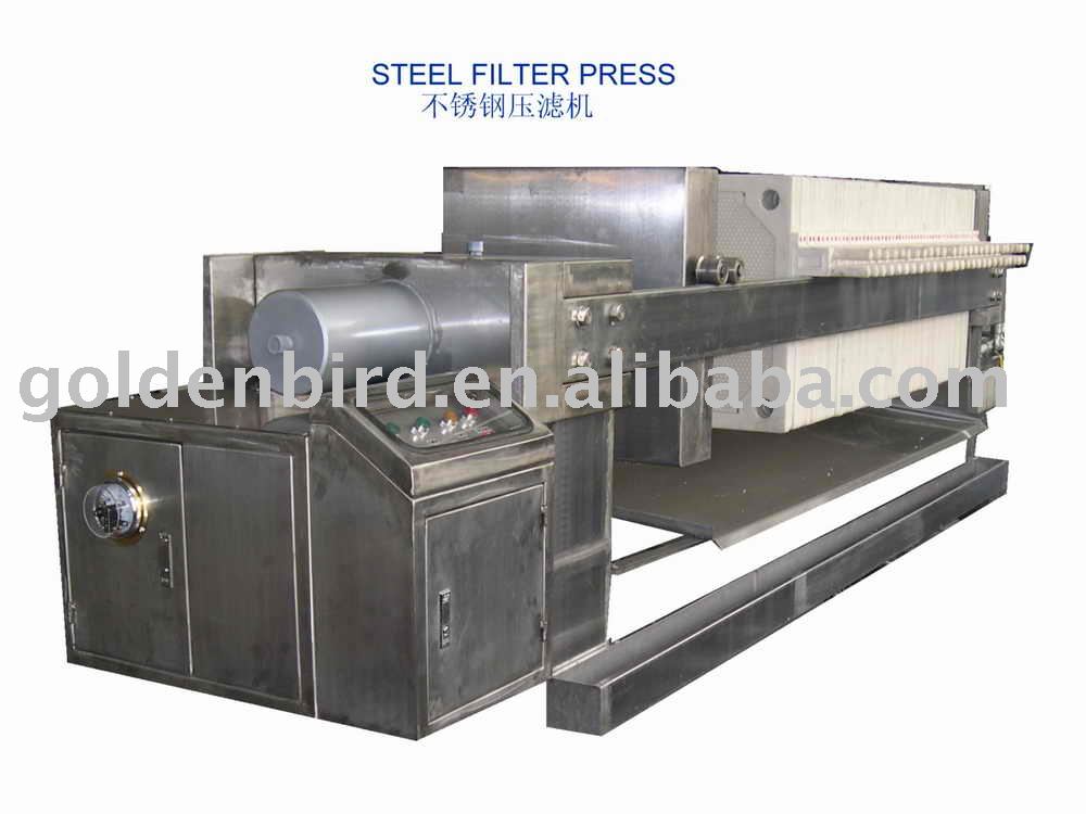 covered ss304 chamber filter press