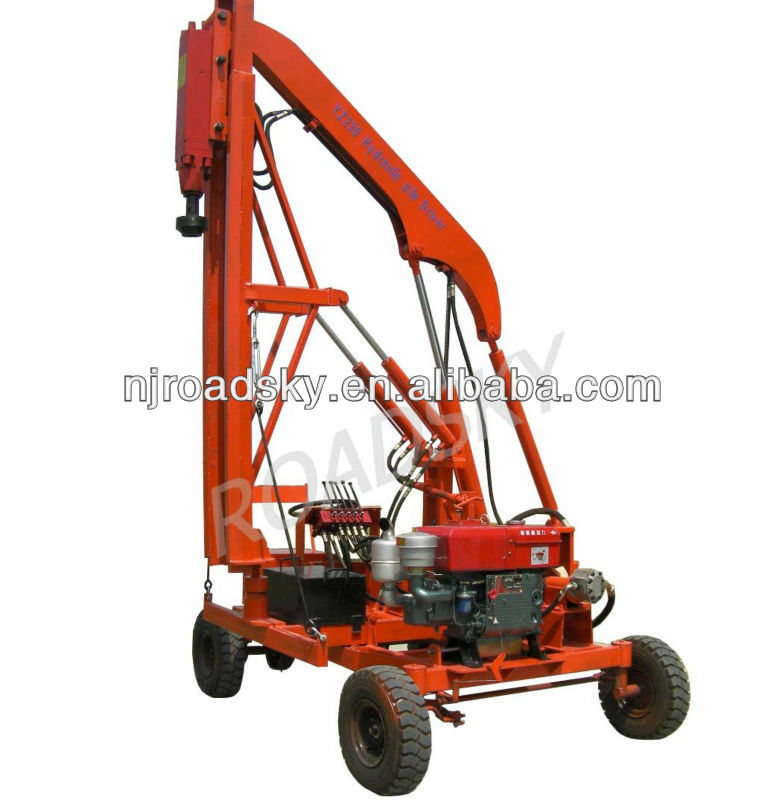 Crash Barrier Hydraulic Pile Driving Machinery