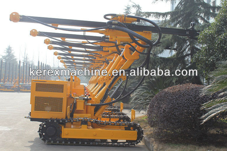 Crawler Drilling Rig with 4 cylinders Diesel motor HC726A