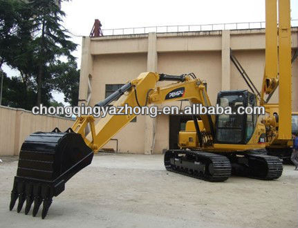 Crawler Excavator 15 Tons SW150E / 15 tons Operation Weight + 0.5m3 / CUMMINS 85.4kw Engine + KAWASAKI swing motor