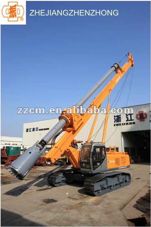 Crawler Type Piling Rig for 45m Depth, ZR80 Rotary Drilling Rig for Piling