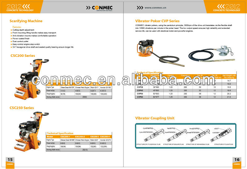 CSC250 Concrete/Asphalt Scarifying Machine on sale