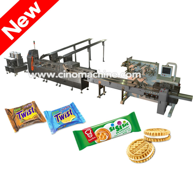 CTSM221-450 Biscuits sandwiching machine with packing machine