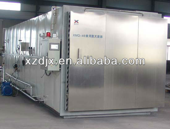 cubic food autoclave machine with motorized door