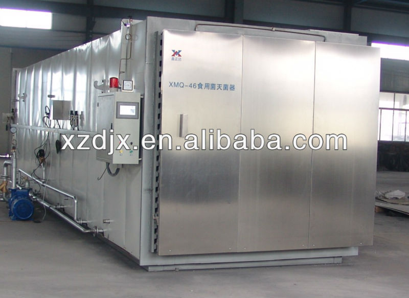 cubic food autoclave machine with motorized door