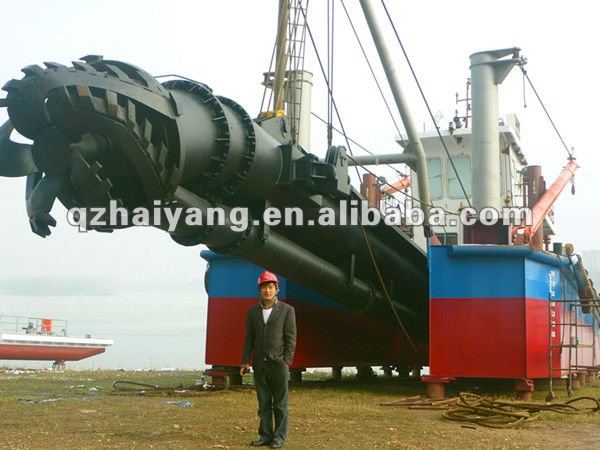 cutter suction river mud sand dredger vessel