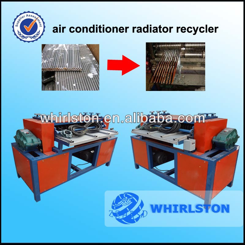 cutting and separating machine for scrap radiator