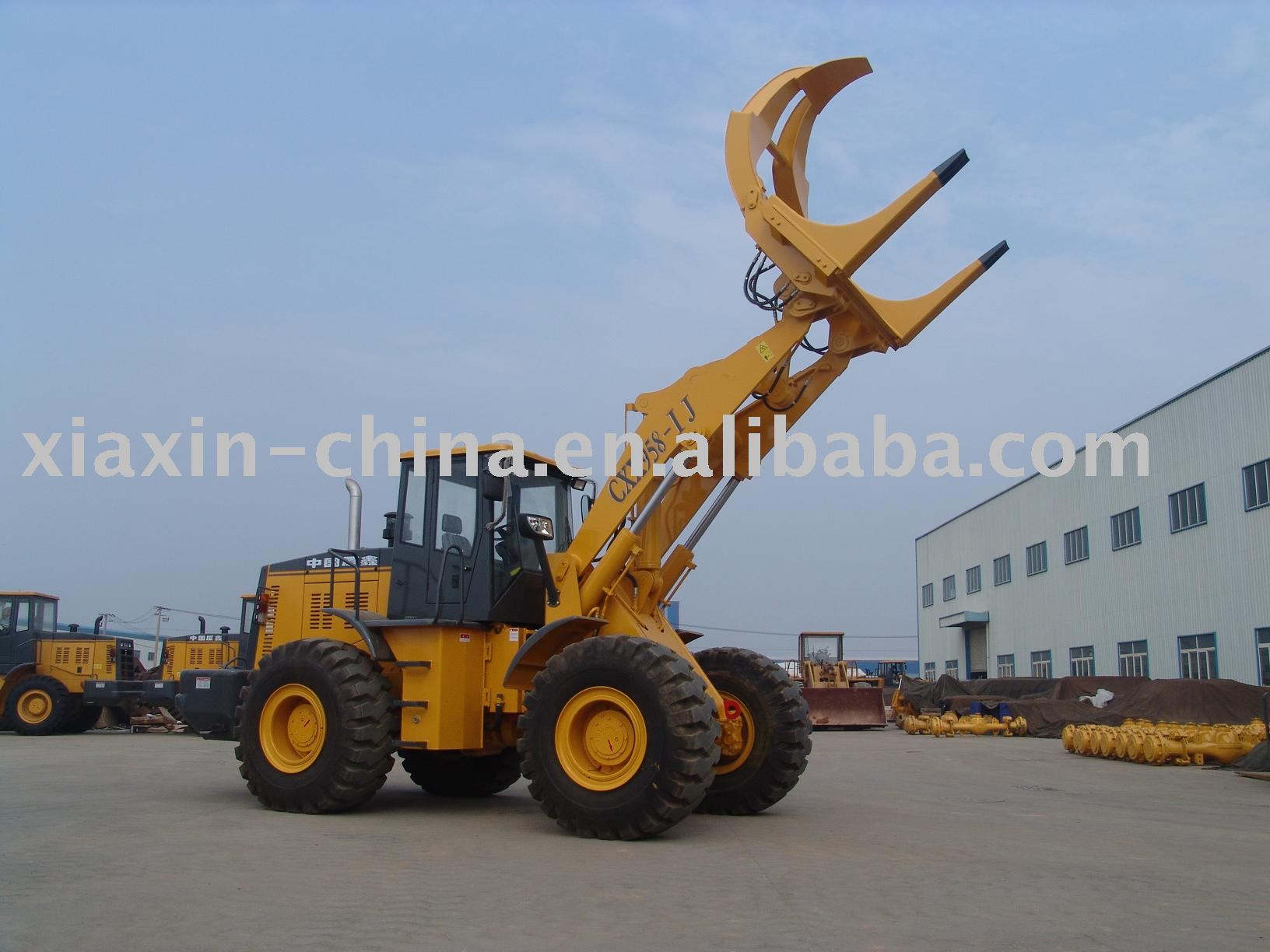 CXX958-1J log gripper wheel loader with CE, Log fork loader, Log grapple loader