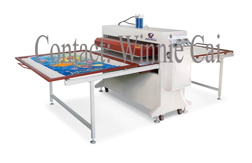 cycling wear hydraulic double stations two-sided sublimation heat transfer machine