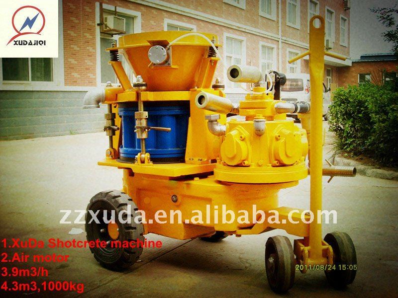 Cyclone dry mix gunite machine