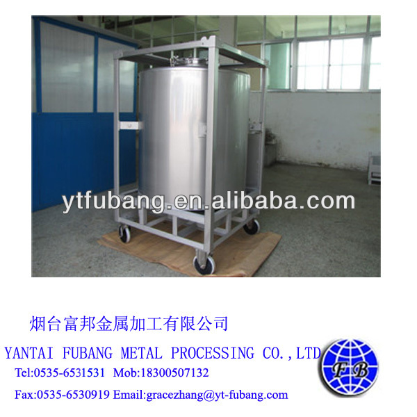 cylindrical stainless steel IBC tank