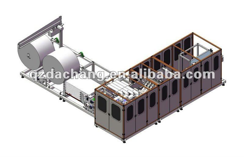 DC-2080 Full automatical four channels wet tissue wet wipe production line