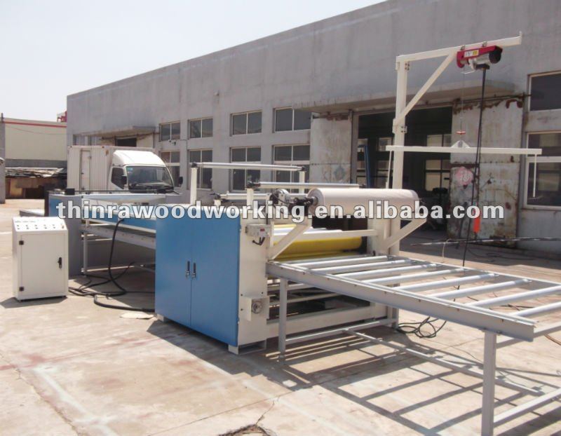 Decorating paper sticking machine