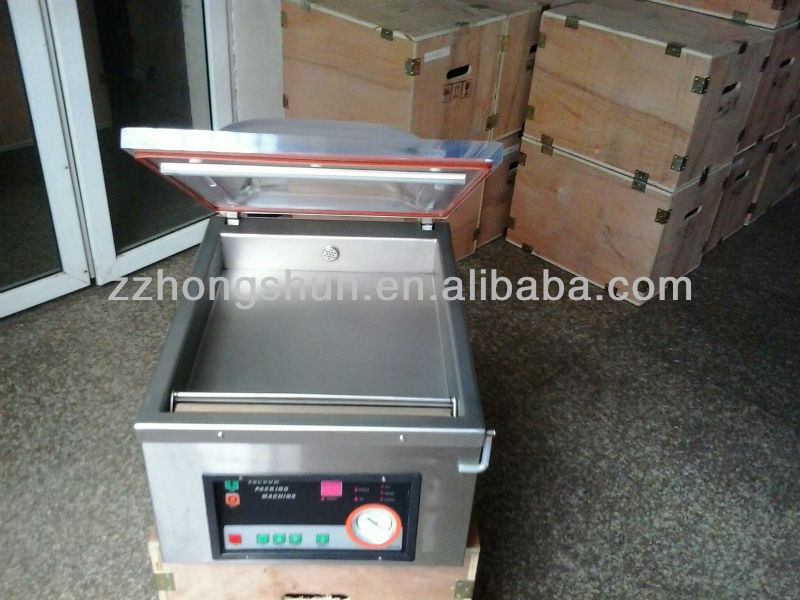 Desk type vacuum packing machine with gas injection