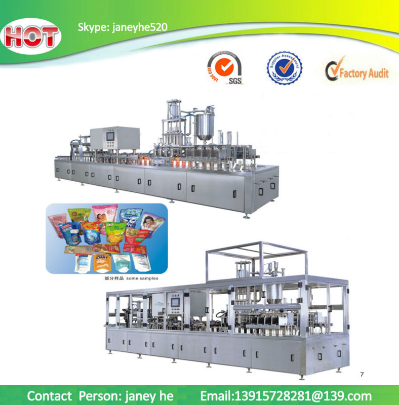 Detergent Spout Pouches filling machine