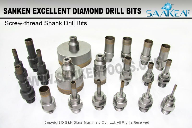 Diamond Screw-thread Drill Bits