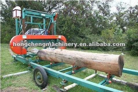 Diesel Automatica Horizontal wood band sawmill machine