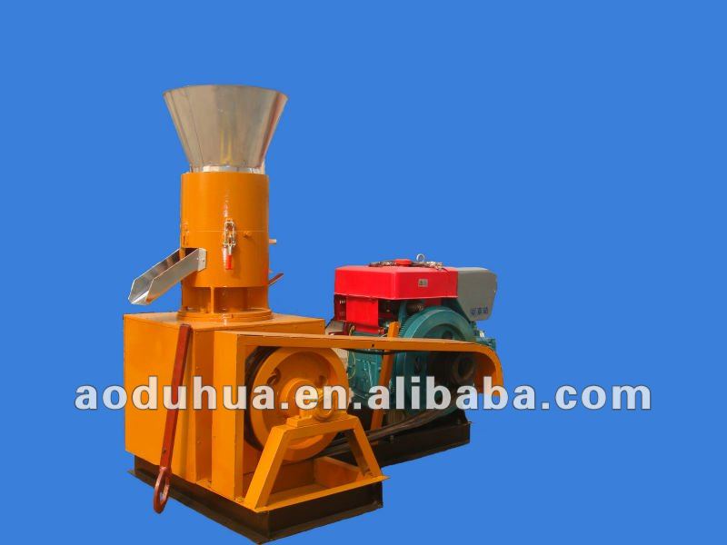 Diesel driven wood pellet machine