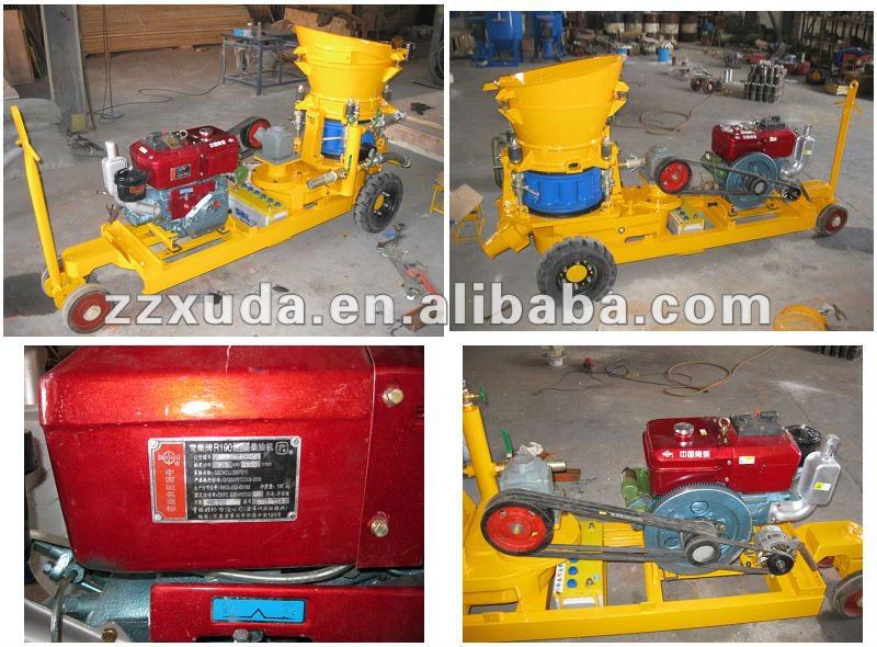 diesel engine concrete machine