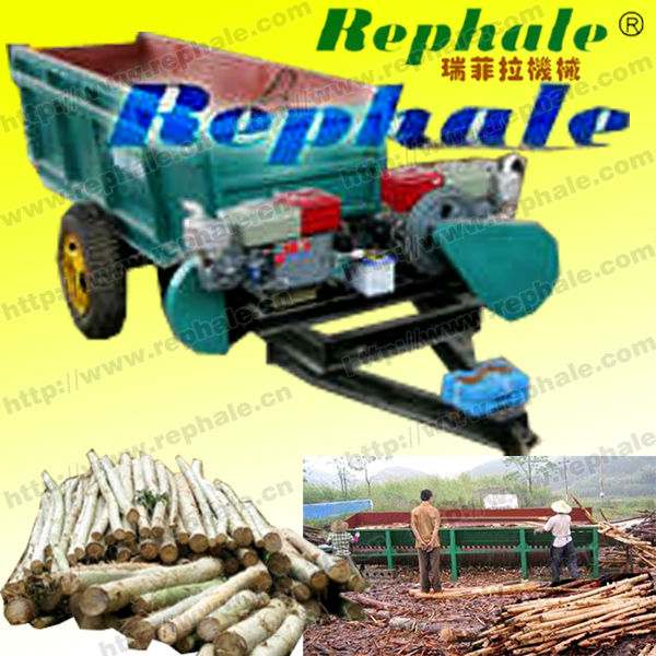 Diesel Engine Double Roller Wood Tree Debarker