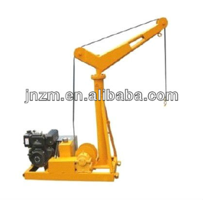 diesel engine jib mini crane 0.5T and 1T