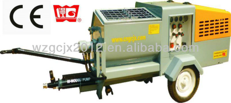 Diesel engine mixing pump mortar plastering machine( CE approve)