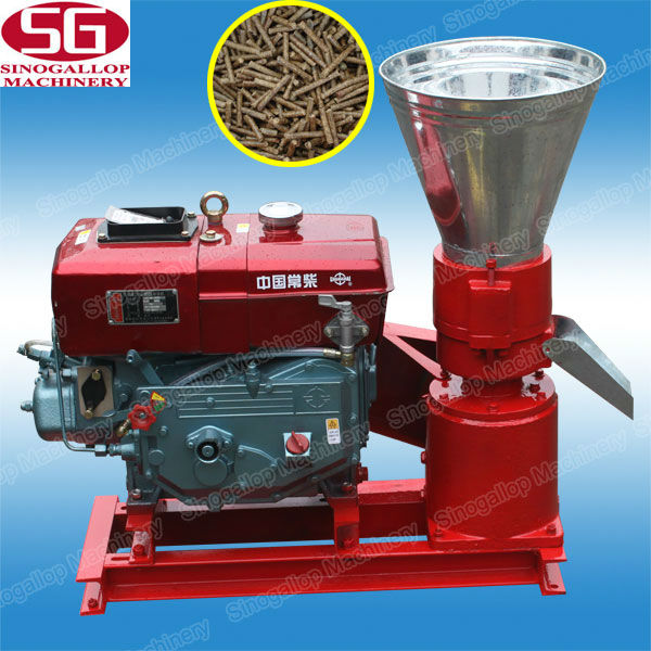 Diesel engine rice husk pellet making machine KL-150