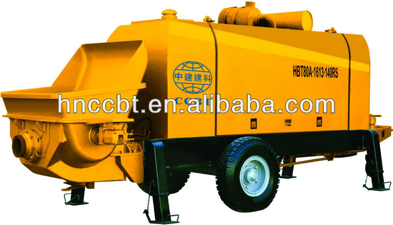 diesel engine trailer concrete conveying pumps of s-valve series