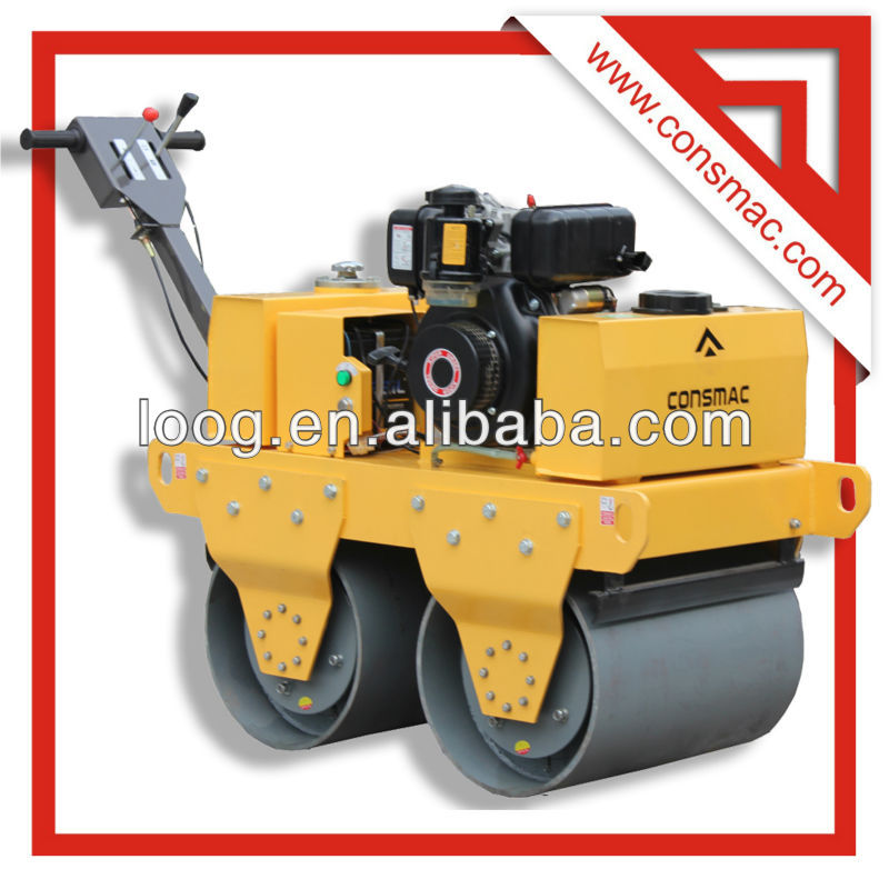 diesel engine Walk Behind Double Drum Vibratory Roller