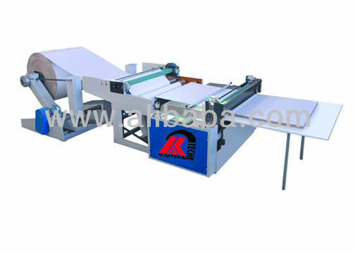 different size non woven fabric roll to sheet cutting machine