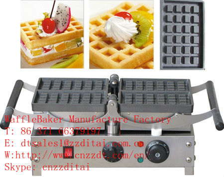 domestic mini double heads waffle cake machine