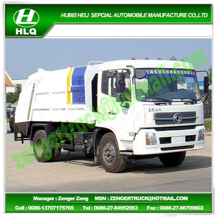 Dong Feng 4X2 10~12 m3 Compact Refuse Truck