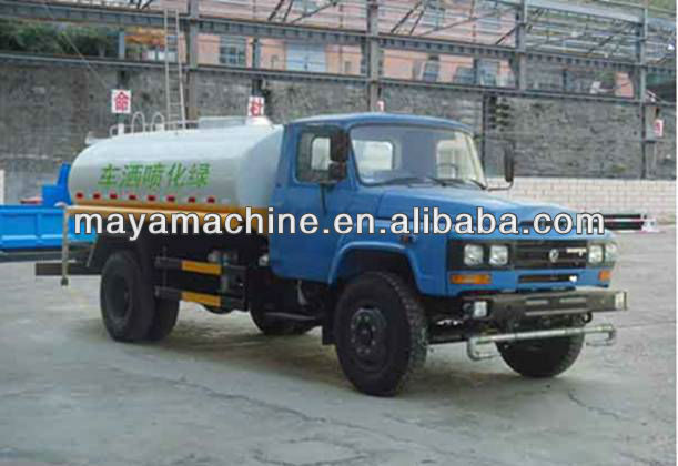 Dongfeng 140 greening water tank truck 5cbm - gasoline fuel