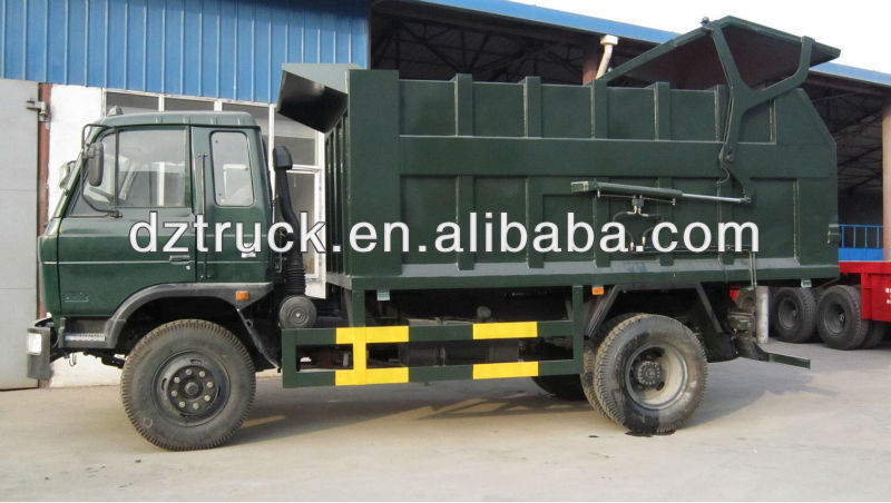 Dongfeng 145 4*2 docking refuse new garbage truck